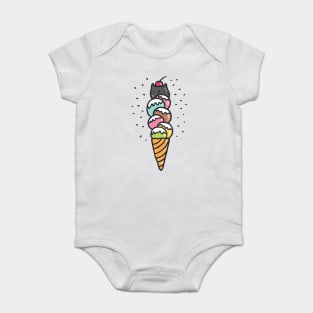 cat ice cream Baby Bodysuit